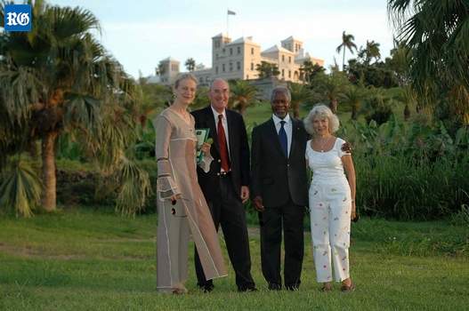 Kofi Annan in Bermuda 2005