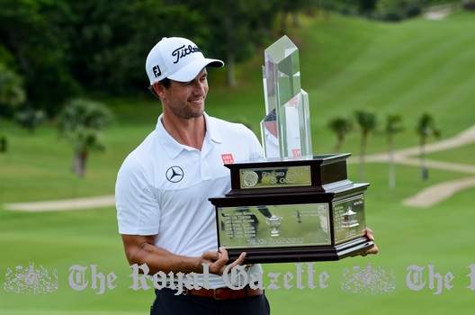 2013 PGA Grand Slam winner Adam Scott