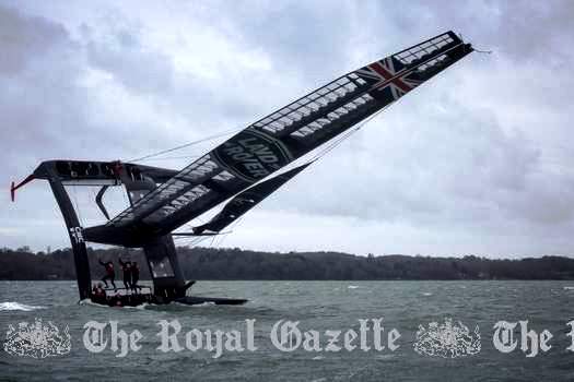 LandRover team capsizing