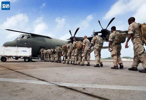 Bermuda Regiment Caribbean hurricane relief-bound