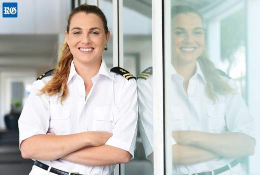 Erin Greig, first Bermudian ship's officer