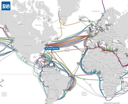 trans-Atlantic cables and Bermuda