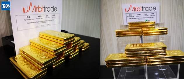 Arbitrade shows gold bars