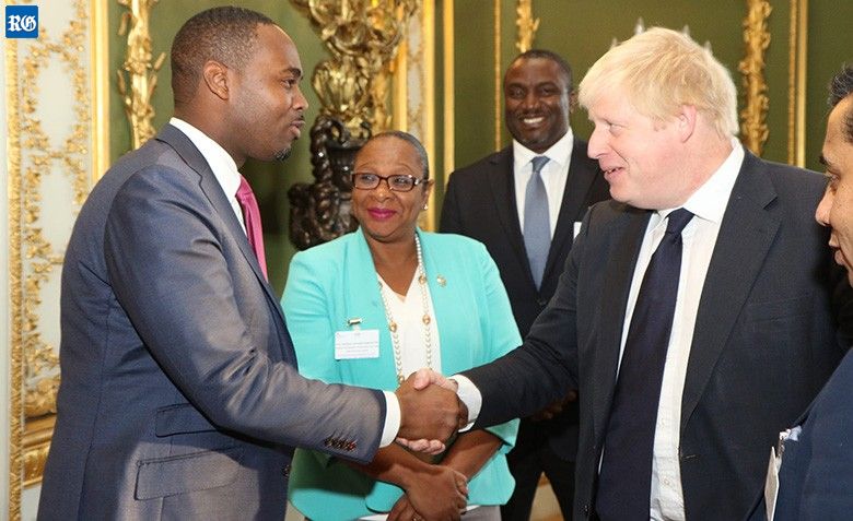 Prime Minister Boris Johnson and Premier David Burt