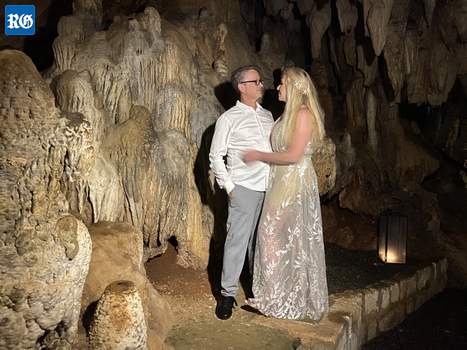 2020 January 3, renewal of wedding vow in a cave