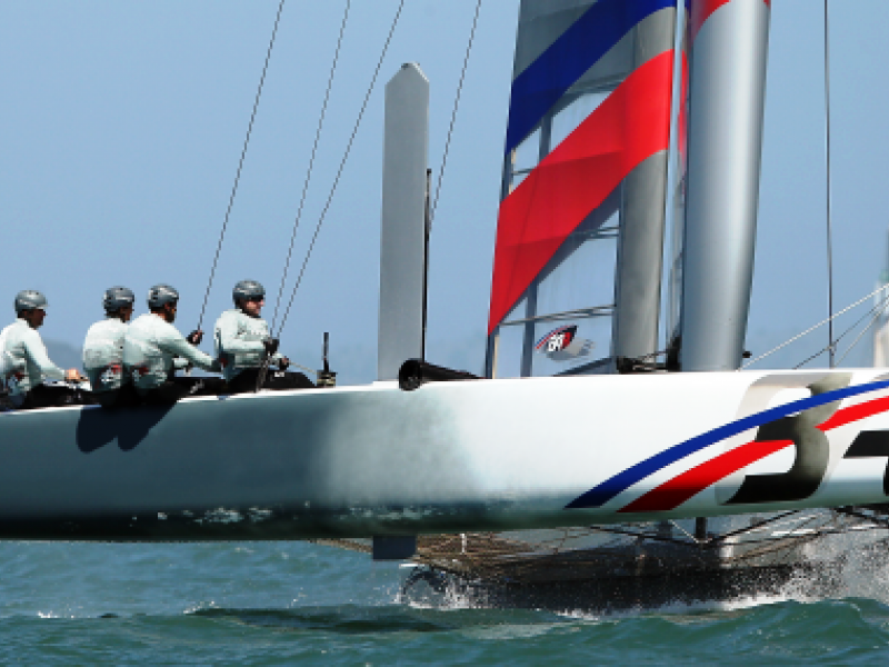 Americas's Cup Village, Bermuda 12th June 2017. Emirates Team New Zealand  with the Louis Vuitton Challenger