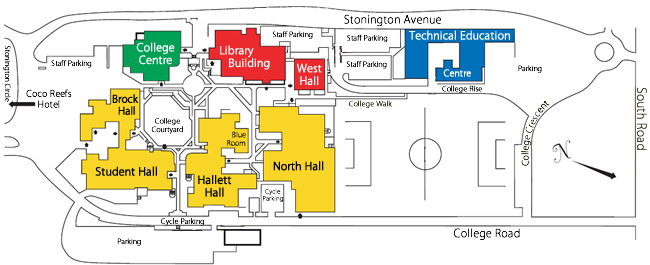 Bermuda College map