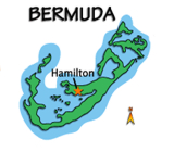 Hamilton, most central of Bermuda's cruise ship ports
