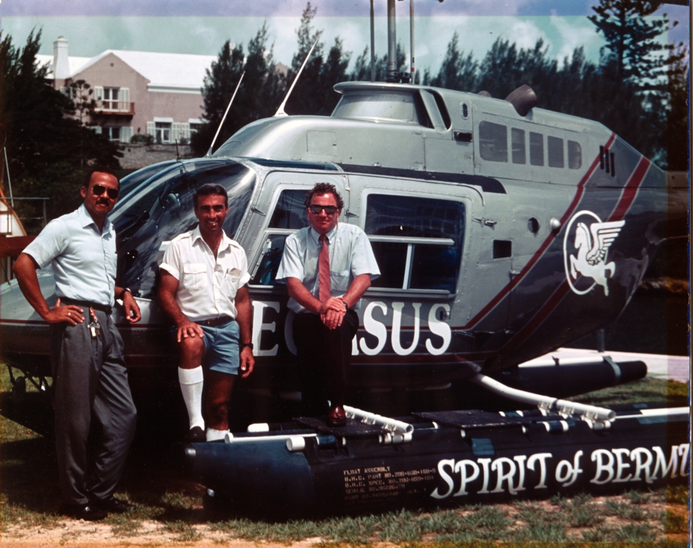 Bermuda Helicopters with Herman, Mike and Chris