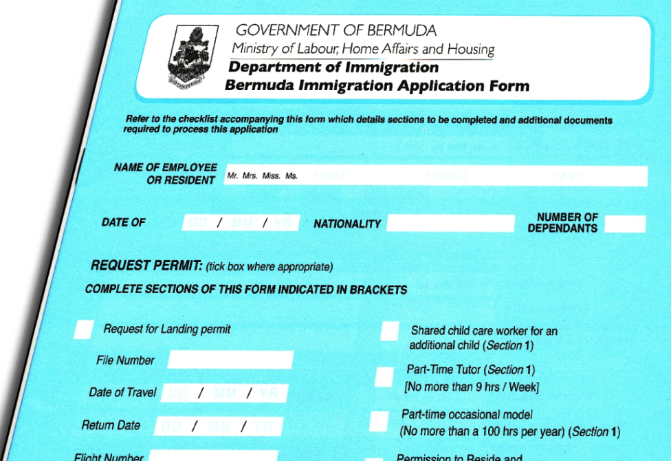 Bermuda Immigration Application