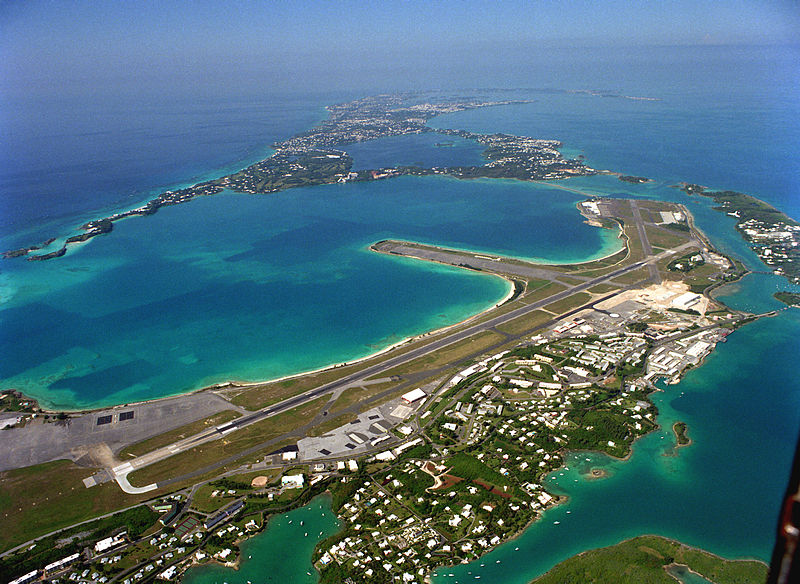 Bermuda  International Airport Runway 1993 USN photo