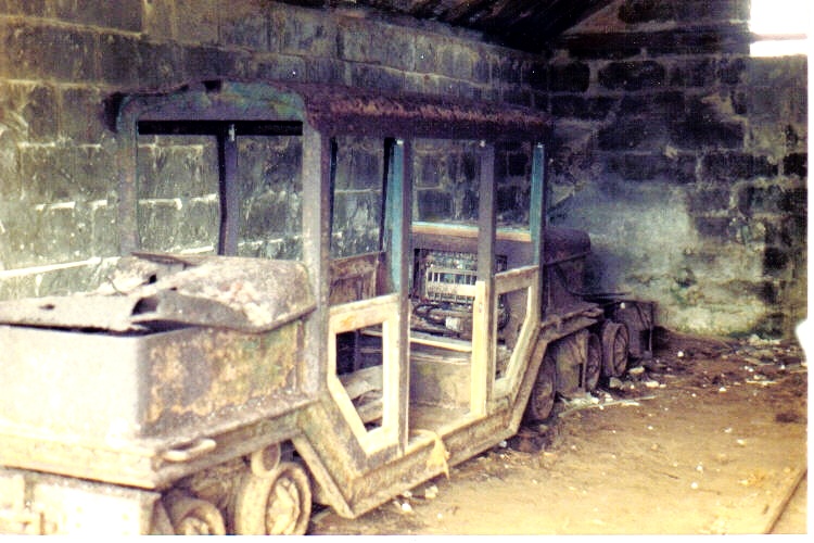 Railway equipment in building next to Astor railway station