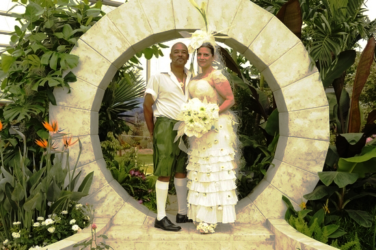 Bermuda Wedding via a Moongate 2