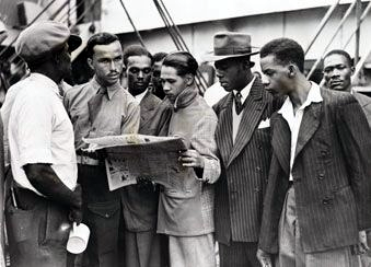 Empire Windrush in Bermuda, June 1948