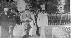 Macmillan and the President in Bermuda March 1957