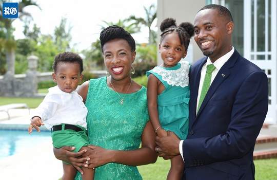 Premier David Burt and family