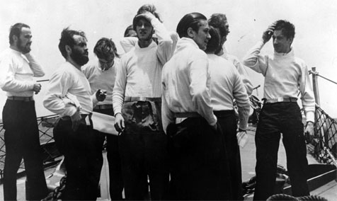 Some of the captured German Navy crew