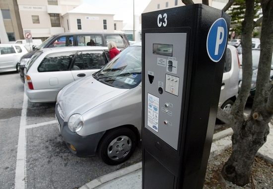 City of Hamilton car park showing ticket machine