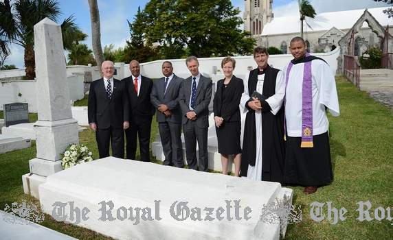 Grave in Bermuda of US Consul General Charles Maxwell Allen