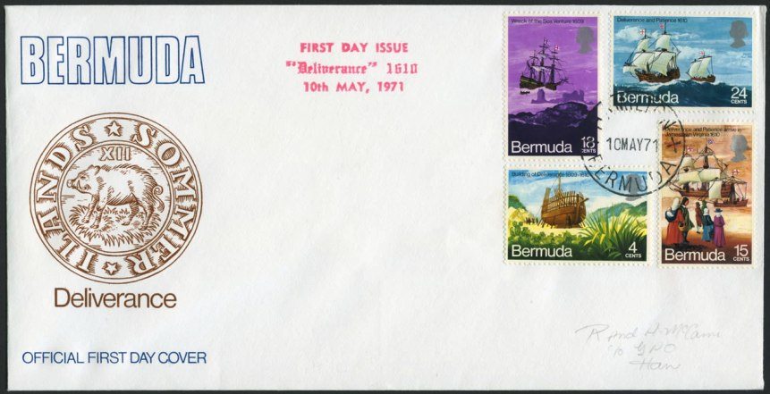 1971 First Day Cover and postage stamps of Deliverance