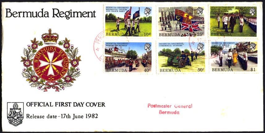 1982 Bermuda Regiment stamps