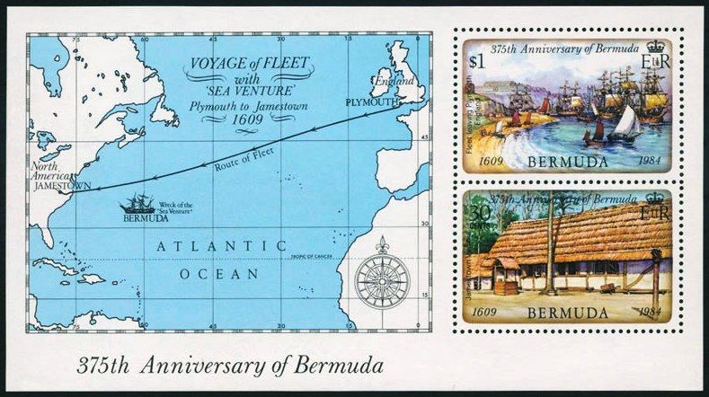 375th anniversary of founding of Bermuda 2