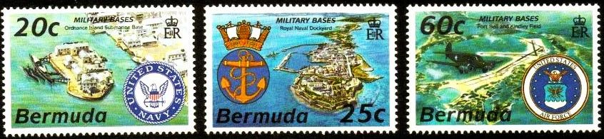 Bermuda military bases postage stamps 2