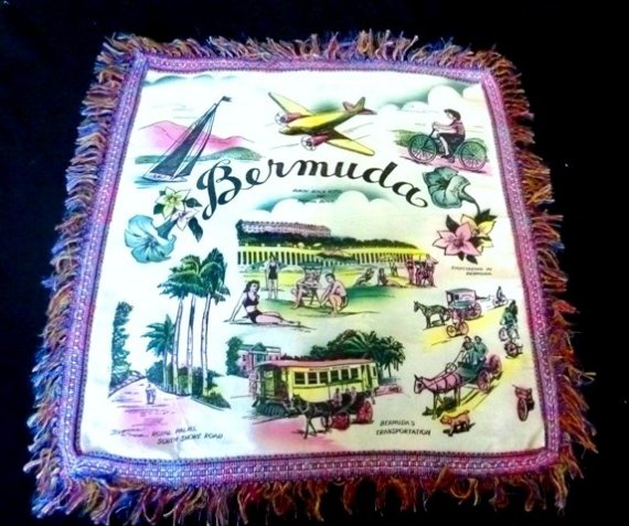 1948 Bermuda pillow cushion