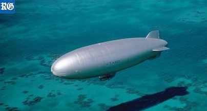 US Navy blimp in Bermuda