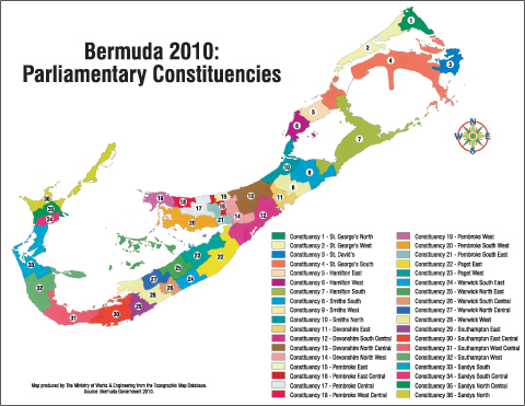 Bermuda Parliamentary Constituencies before 2010