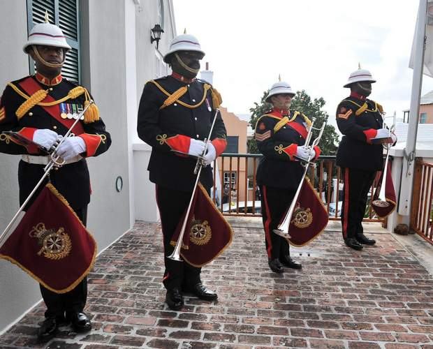 Bermuda Regiment Band members