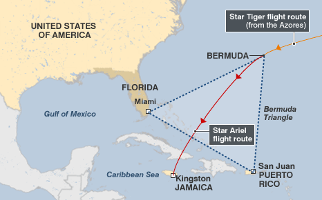 Star Tiger lost in Bermuda Triangle