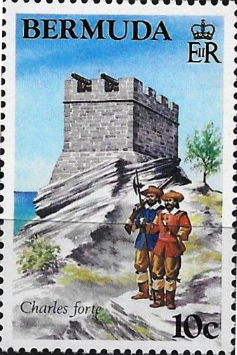Bermuda forts stamp 1