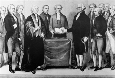 George Washington and his 1789 Cabinet