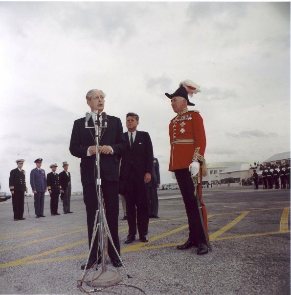 President Kennedy and Prime Minister Macmillan, Bermuda December 1961 