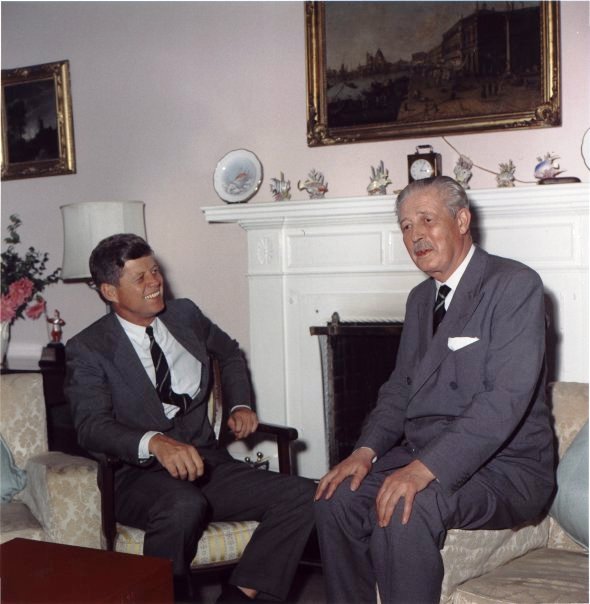 President Kennedy and Macmillan in Bermuda December 1961