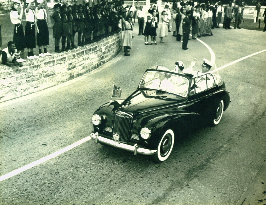 HM the Queen and Duke of Edinburgh in Bermuda 1953