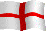 Flying flag of St. George of England