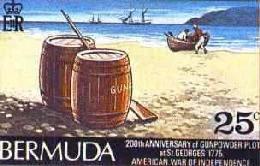 Bermuda Gunpowder Plot stamp